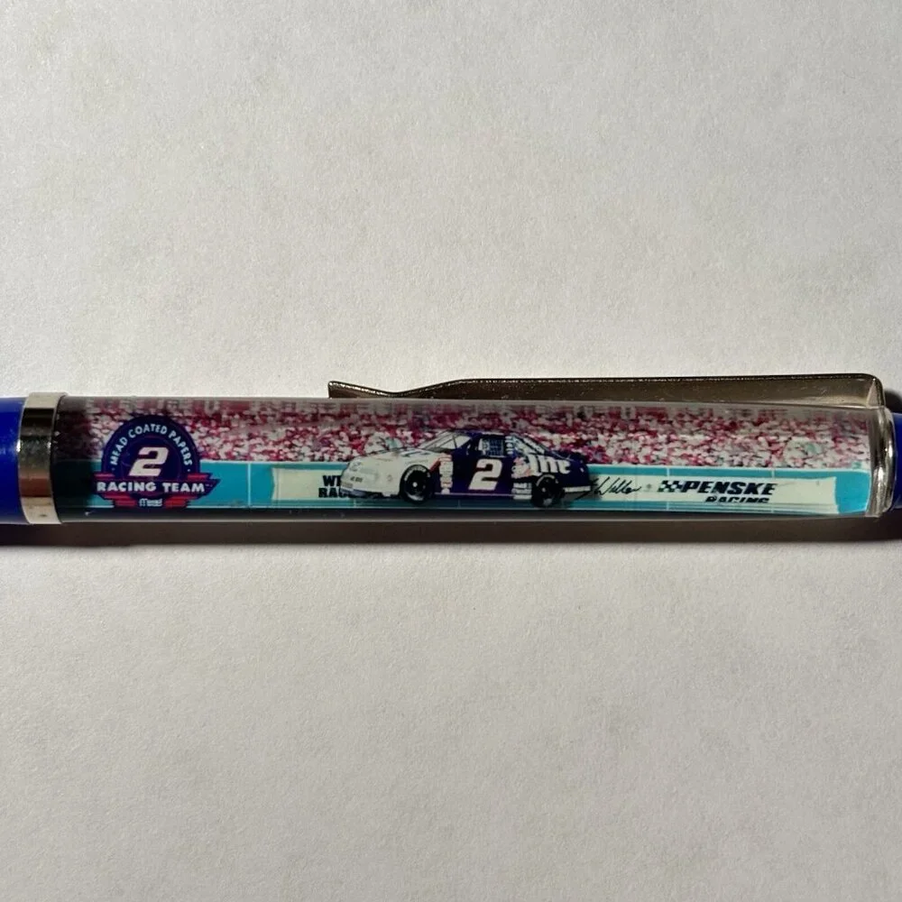 Mead Coated Papers Nascar Racing Team #2 Sponsor Racecar Floaty Pen Speedway